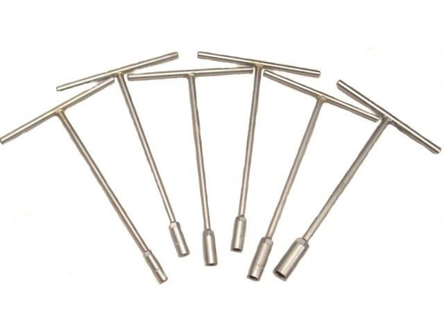 Nutspinners - All Steel 6 piece set T, 8 - 19mm - THSMS 8196 ()