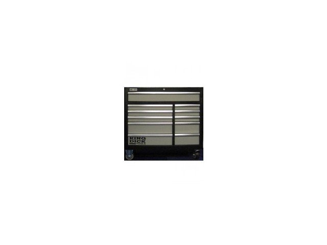 Roller Cabinets Roller Cabinet, Long, 11 Drawer, Black & Grey - TRCL11BG ()